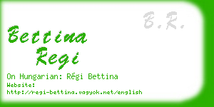 bettina regi business card