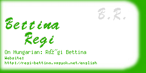 bettina regi business card